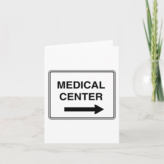 Bord voor medisch centrum kaart