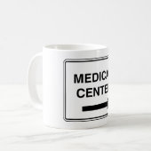 Bord voor medisch centrum koffiemok (Voorkant links)