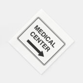 Bord voor medisch centrum servet (Hoek)