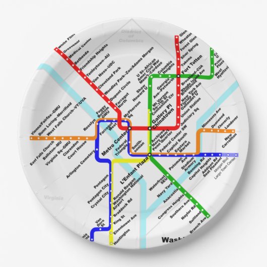 Bord voor metro in Washington DC (Voorkant)