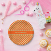 Bord voor Oranje Gold Checkered (Feest)