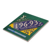 Bord voor Oregon Licentie - Kaart keramische tegel Tegeltje (Zijkant)