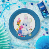 Bord voor paasbunny Holiday party (Feest)