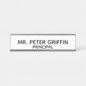 Bord voor persoonlijke naam bureau naambordje (Voorkant)