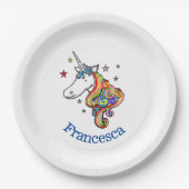 Bord voor regenboogUnicorn hartpapier (Voorkant)