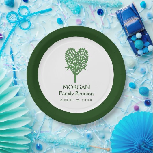 Bord voor reübbypapier van de Groene Hart Boom (Feest)