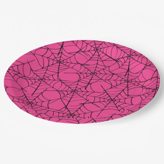 Bord voor roze en zwarte spiderweb — Halloween Pap (Gekanteld)
