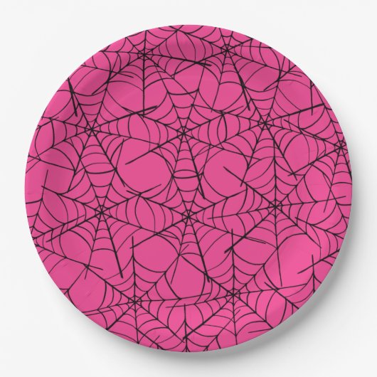 Bord voor roze en zwarte spiderweb — Halloween Pap (Voorkant)