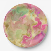 Bord voor roze, gouden, groene marmer (Voorkant)