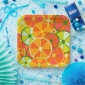 Bord voor scherp geplakt Citrus-afdrukpapier (Feest)