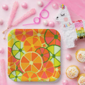 Bord voor scherp geplakt Citrus-afdrukpapier (Feest)