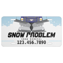 Bord voor sneeuwploegenlicentie