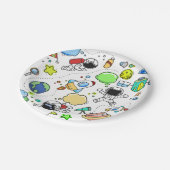 Bord voor 'Space Boy's Birthday Party Paper (Gekanteld)