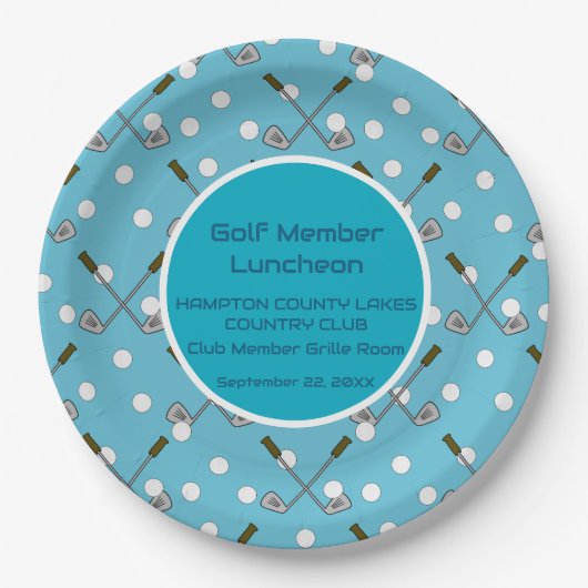 Bord voor speciale evenementen voor golfleden (Voorkant)