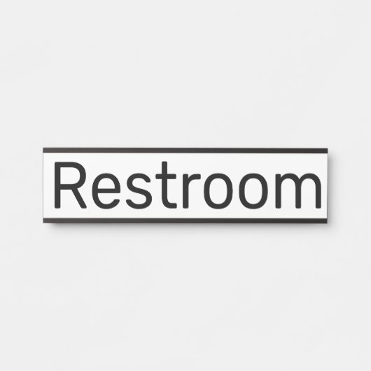 Bord voor toiletdeur naamplaat (Voorkant)