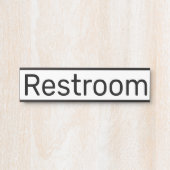 Bord voor toiletdeur naamplaat (Voorkant)