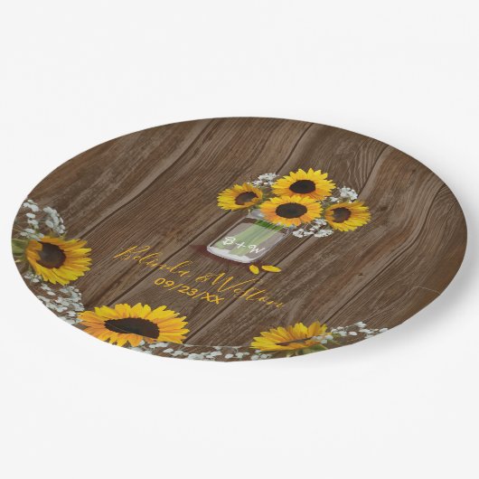 Bord voor trouwe zonnebloemen en taspot (Gekanteld)