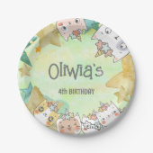 Bord voor verjaardagspapier van magische caticorn (Voorkant)