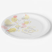 Bord voor verwant bont, bloesems, aangepast papier (Gekanteld)