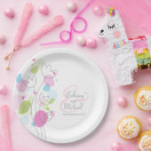 Bord voor verwant bont, bloesems, aangepast papier (Feest)