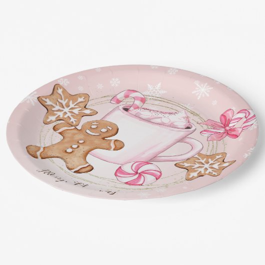 Bord voor warme chocolade-kerstfeestjes (Gekanteld)