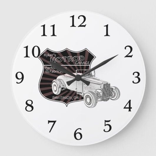  bord voor warmgewalste wegkleding grote klok (Voorkant)