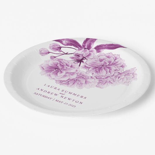 Bord voor weddenschap met paarse bloesem (Gekanteld)