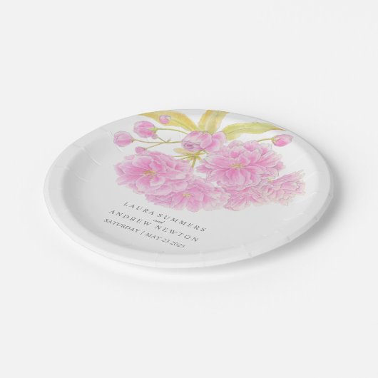 Bord voor weddenschapsroze kersen bloesem (Gekanteld)