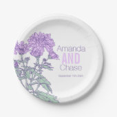 Bord voor weduwschap met chrysanthemum (Voorkant)