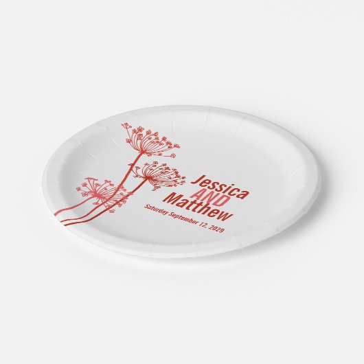 Bord voor weduwschap, modern bloemenpapier (Gekanteld)