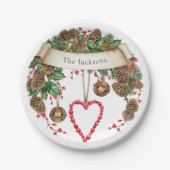 Bord voor winterkerstfeestpapier (Voorkant)