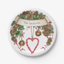 Bord voor winterkerstfeestpapier