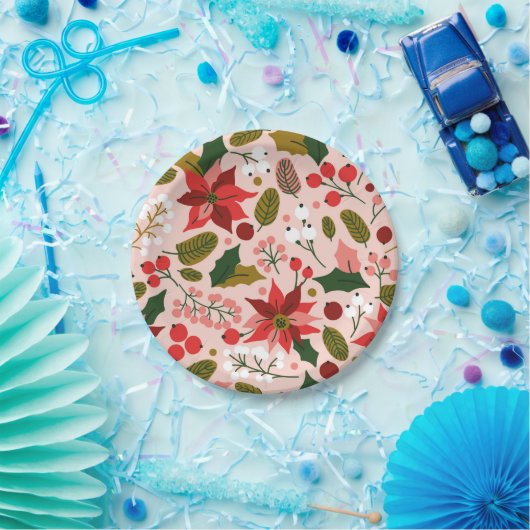 Bord voor wintervakantie in Poinsettia (Feest)