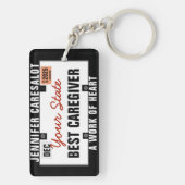 Bord voor zorgverlener Sleutelhanger (achterkant)