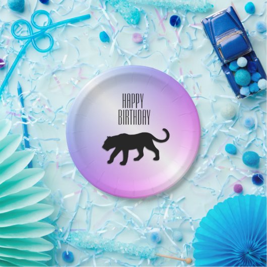 Bord voor zwart Panther Custom Party-papier (Feest)
