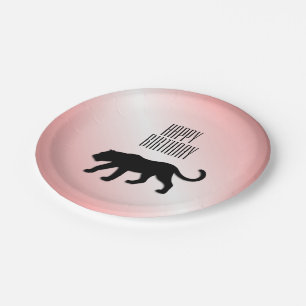 Bord voor zwart Panther Custom Party-papier
