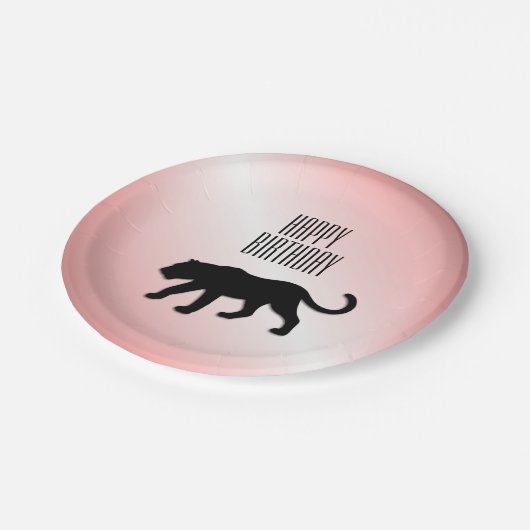 Bord voor zwart Panther Custom Party-papier (Gekanteld)
