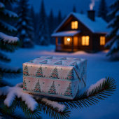  bord Vrolijk kerstfeest Cadeaupapier