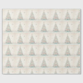  bord Vrolijk kerstfeest Cadeaupapier (Vlak)