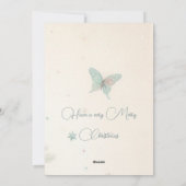  bord Vrolijk kerstfeest Gepersonaliseerd Feestdagenkaart (Achterkant)