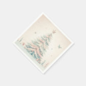  bord Vrolijk kerstfeest Servet (Hoek)