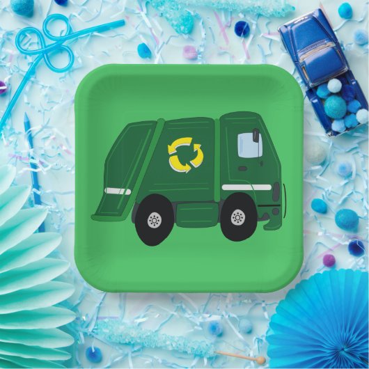 Bord vuilniswagen - Birthday Party Paper (Feest)