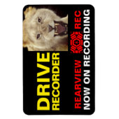 Bord Waarschuwing voor DRIVE-REGISTRATIE (LION) Magneet (Verticaal)