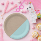 Bord wegwerppapier met kraft & pastel (Feest)