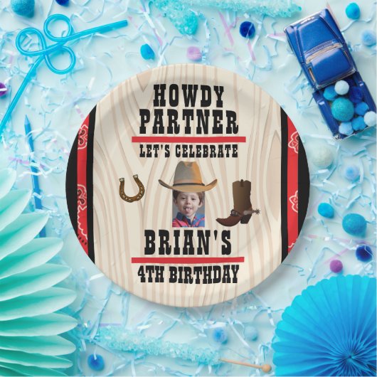 Bord western themapapier (Feest)