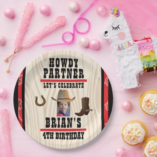 Bord western themapapier (Feest)