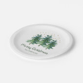 Bord winterbos kerstpapier (Gekanteld)