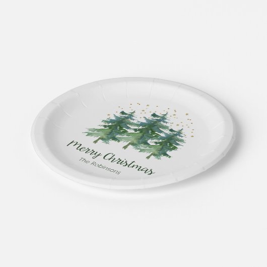 Bord winterbos kerstpapier (Gekanteld)