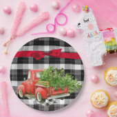 bord XMAS Truck Buffalo Plays Blac van 9 inch rond (Feest)