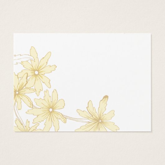 Bord Yellow Daisies Wedding Charity Kaart (Achterkant)